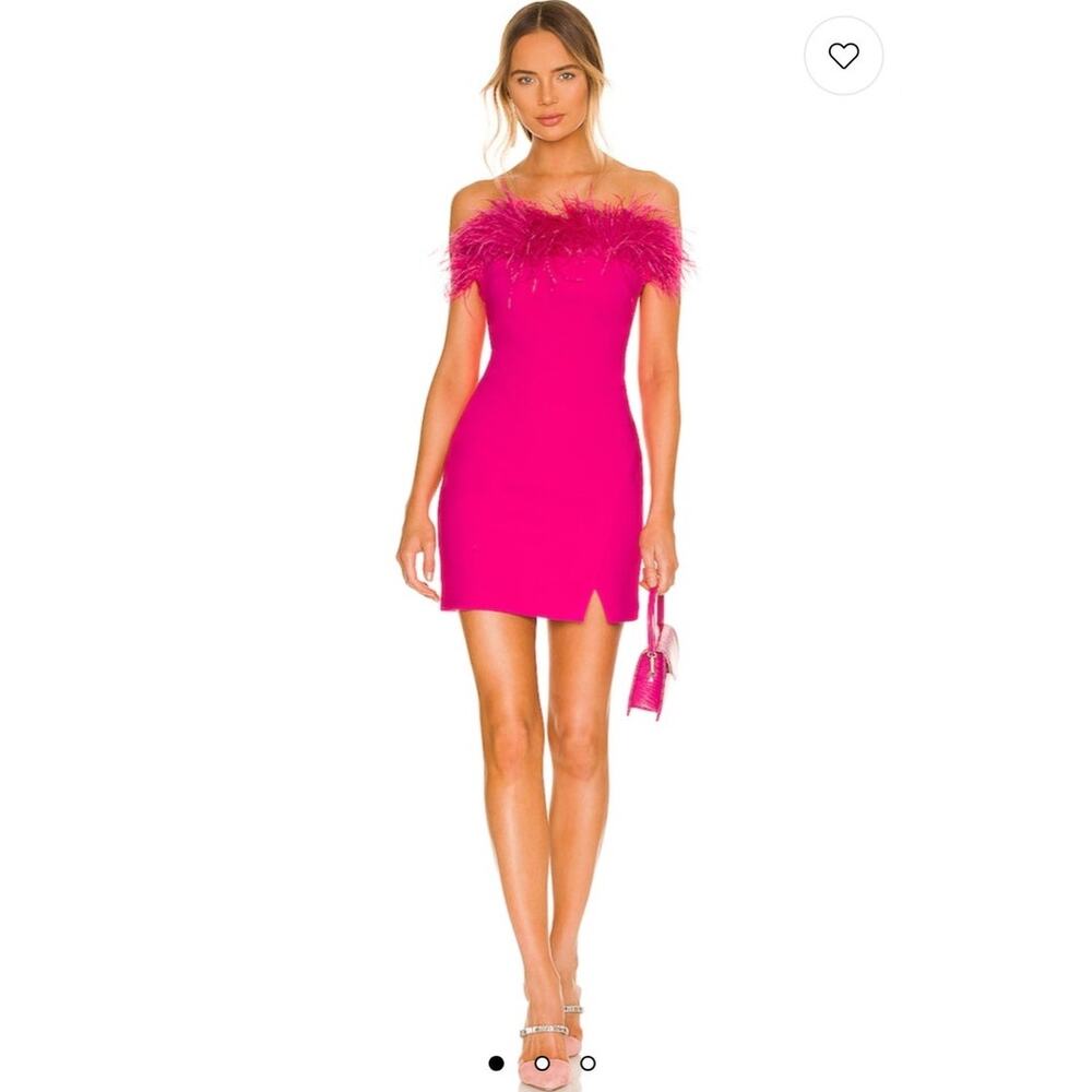 Likely Katy Fuchsia Off Shoulder Bodycon Cocktail Party Mini Dress Size 6